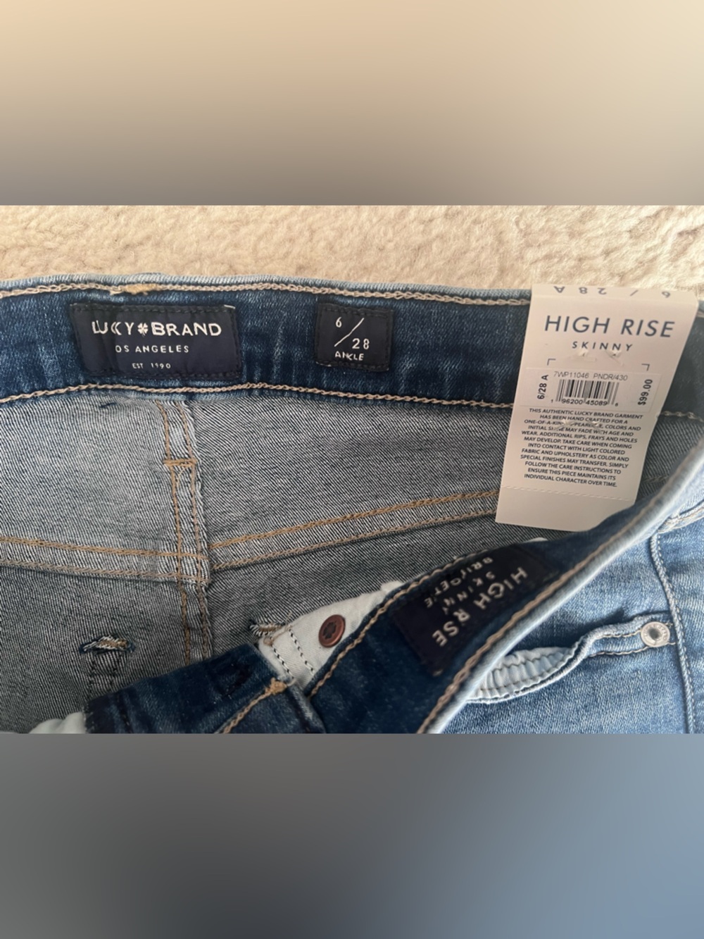 For SHADESNARTS ONLY
Lucky Brand Dark Wash High Rise Skinny Bridgette Jeans 28 - Picture 4 of 9